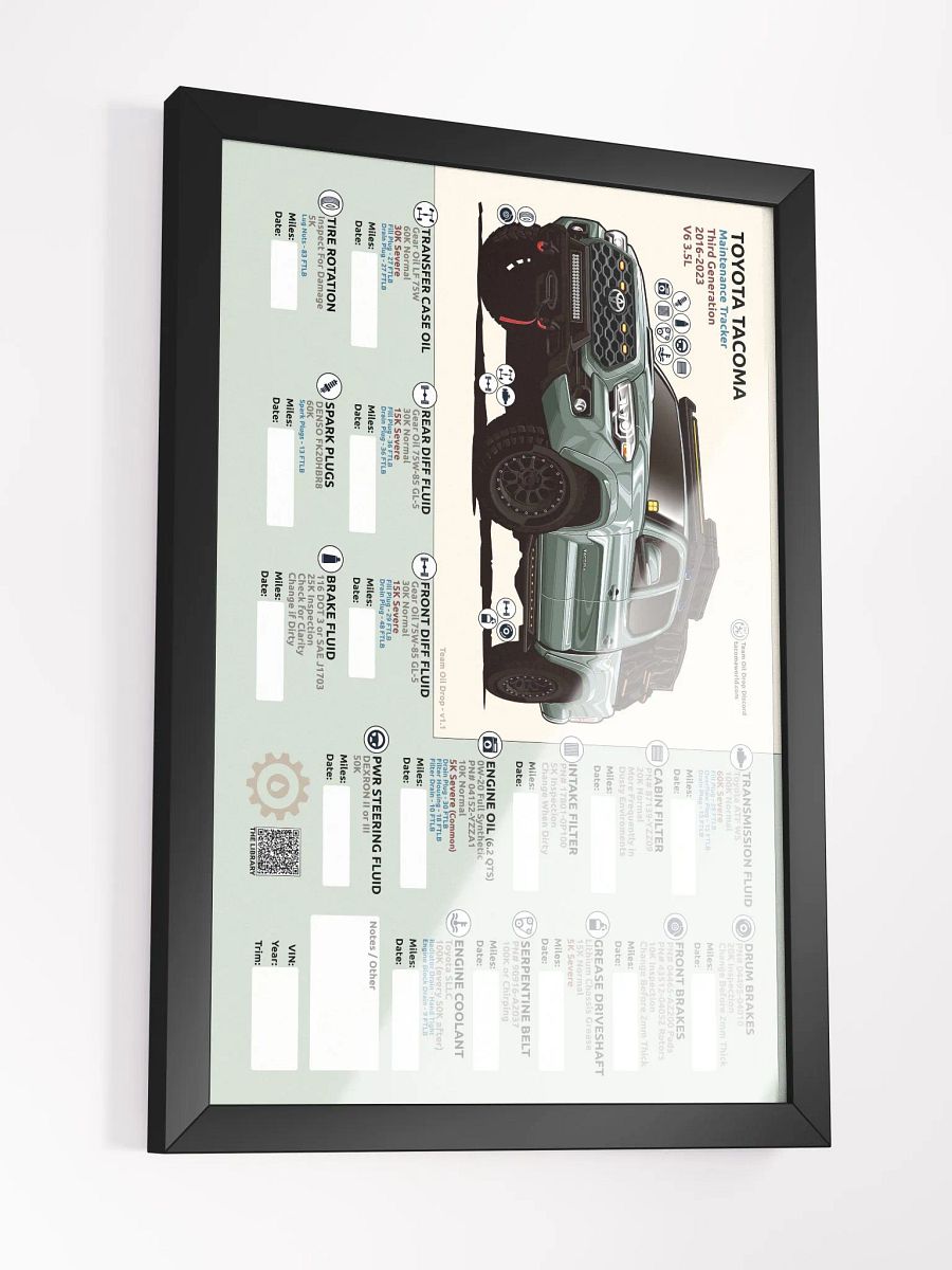 3RD GEN MAINTENANCE TRACKER V1.1 - Lunar Rock (Framed) product image (4)