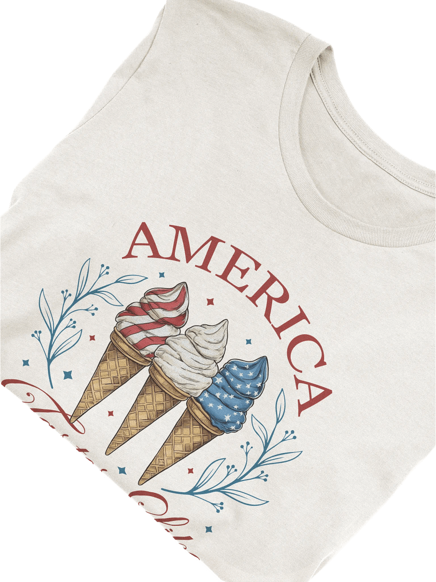 Patriotic Ice Cream Swirl T-Shirt product image (5)