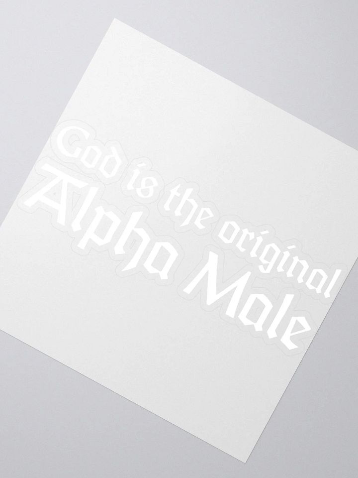 Alpha Male Sticker (White) product image (6)