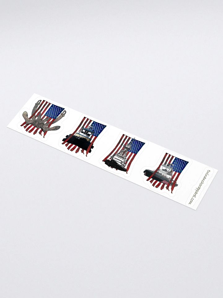 Mix USA Flage Sticker sheet (sheet size 15" x 3.75") Kiss Cut Stickers product image (1)