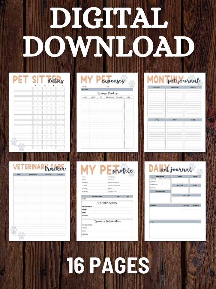 Pet Health and Wellness Planner product image (1)
