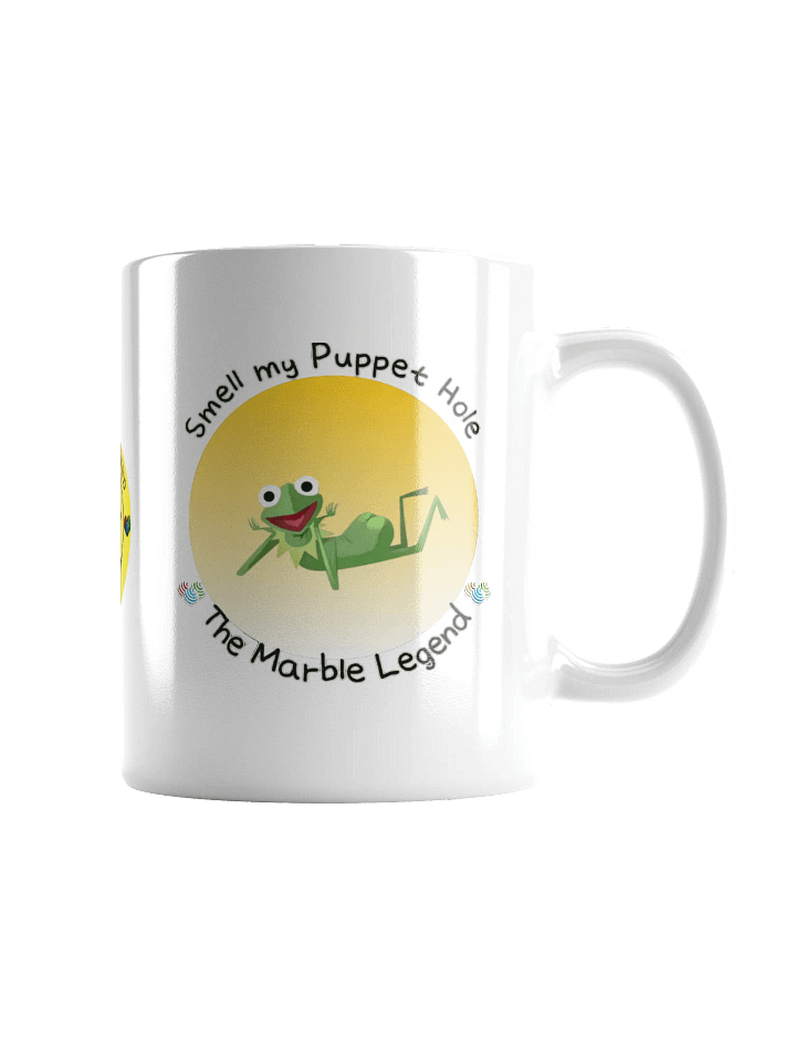 SMELL MY PUPPET HOLE WHITE COFFEE MUG product image (1)