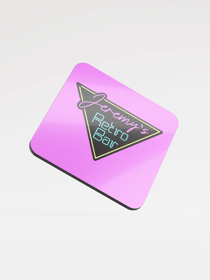 Magenta JRB Logo Glossy Cork Backed Coaster product image (1)