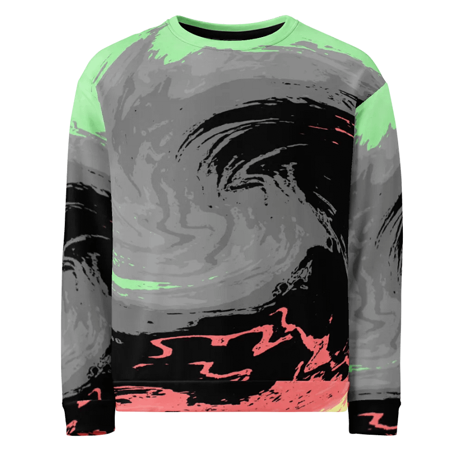 Abstract Swirling Energetic Melting Forest Unisex Sweatshirt product image (5)