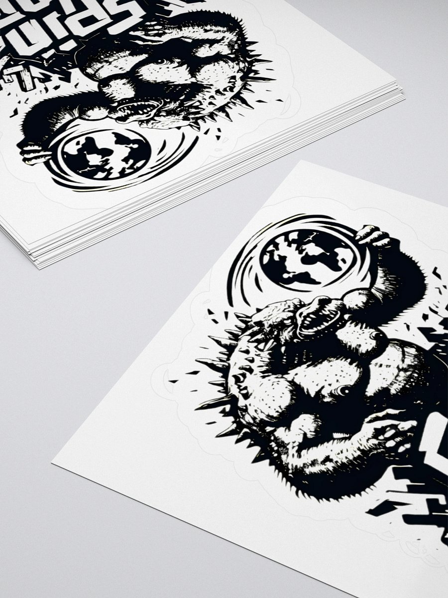 Dynamic Monster Spins the Globe Sticker product image (10)