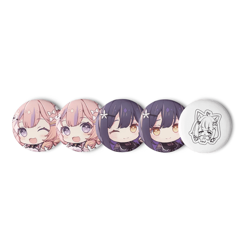 pinback buttons ー landmine girls ver。