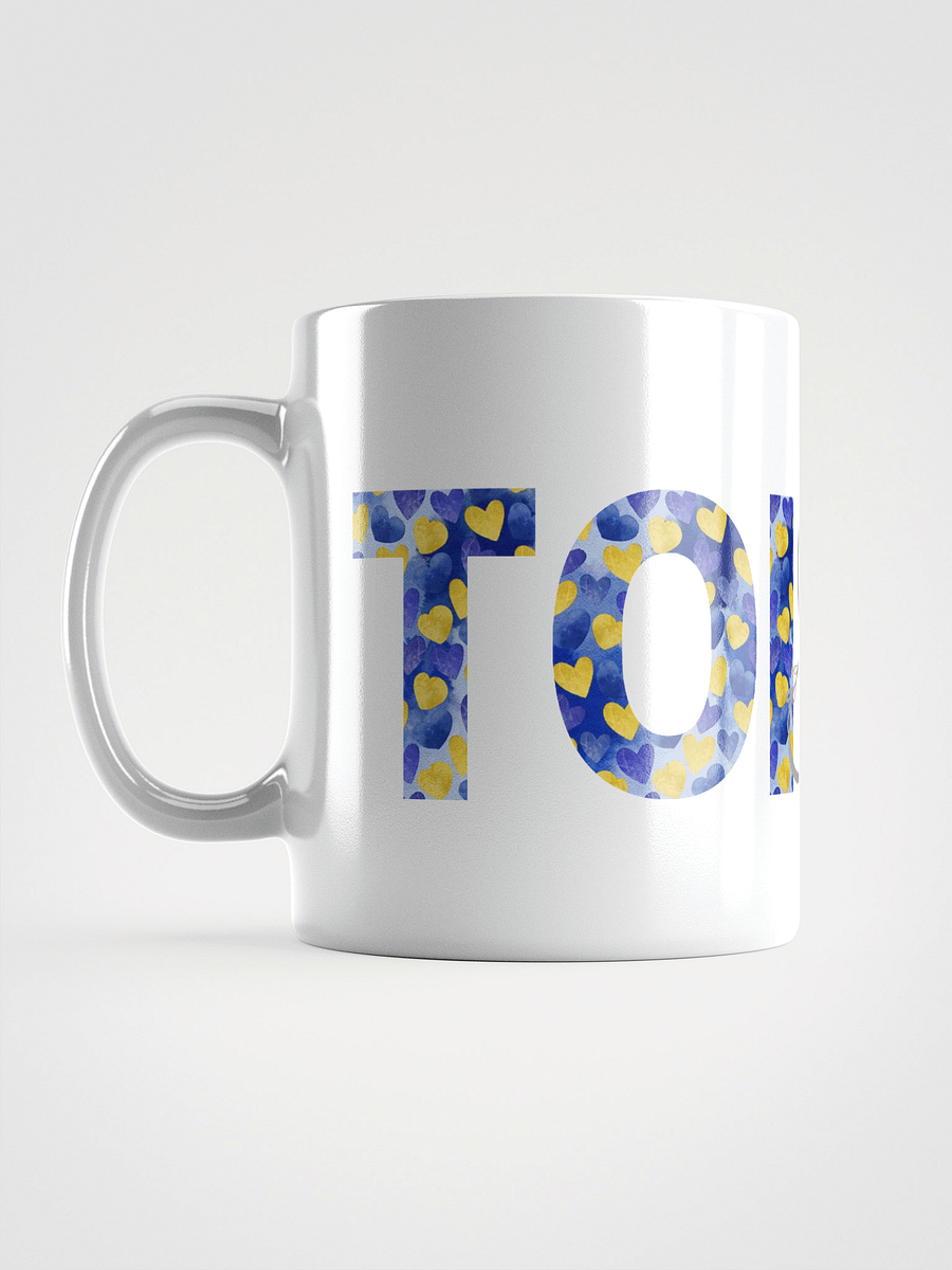 Mug Blanc Toi et Moi - Décor Coeurs bleus et roses - Cadeau Couple product image (6)