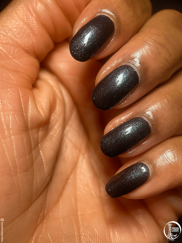 RUINCHARMED - Dark Bruised-Red and Green Shimmer Nail Polish product image (2)