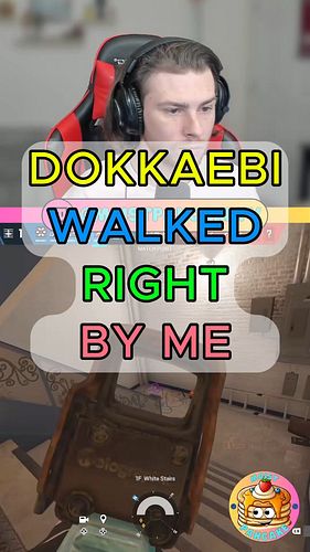 DOKKAEBI WALKED RIGHT BY ME #siegeclips #r6siege #funnymoments