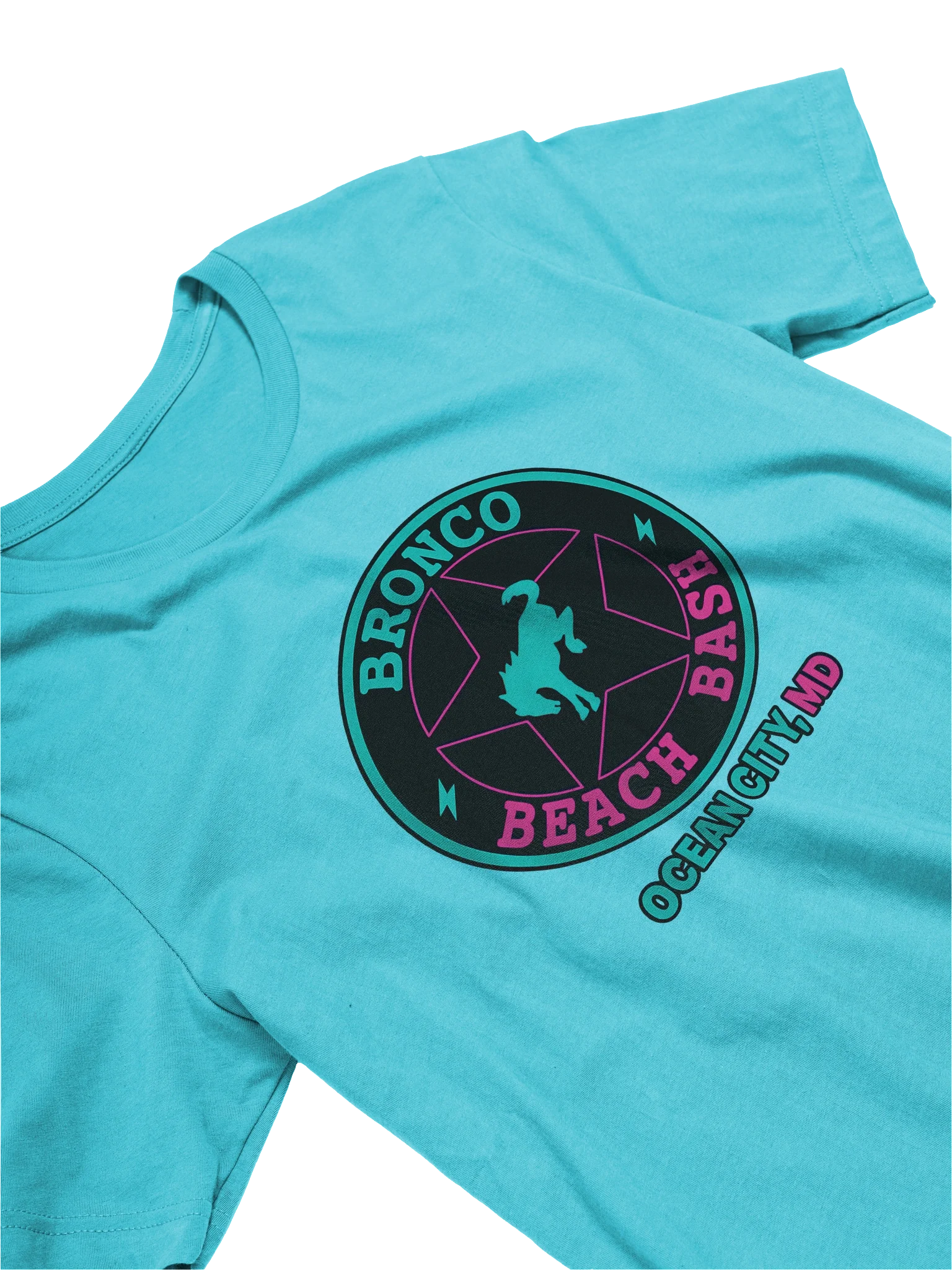 2025 Bronco Beach Bash Ocean City / Destination Bigfoot Bronco Collab | Full Frontal Bella + Canvas Supersoft T-Shirt (Multiple Colors Available) product image (4)