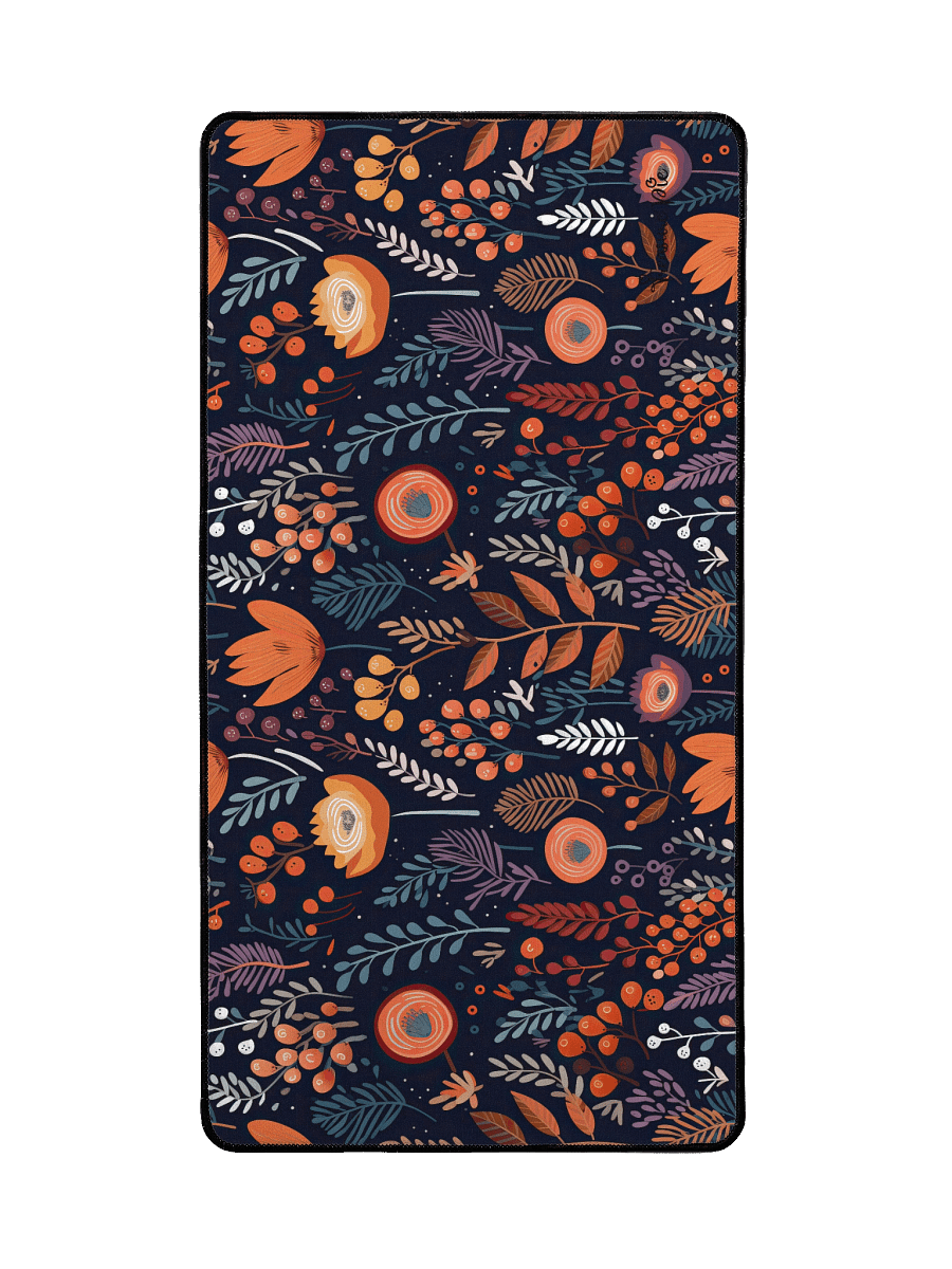Dark Floral Pattern Desk Mat by Treasure Pie product image (2)