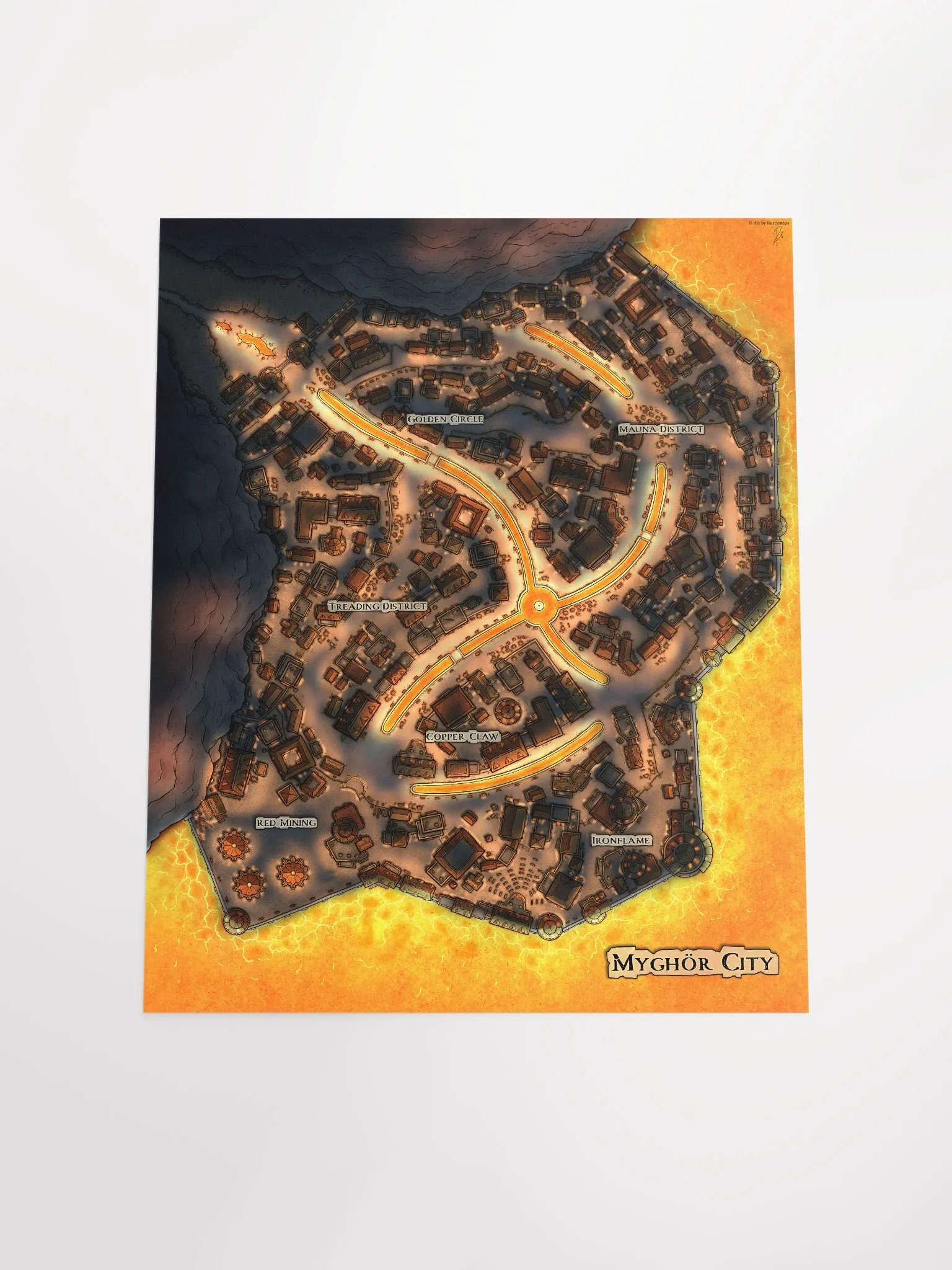 NIGHT MYGHÖR CITY POSTER 16'' X 20'' product image (4)