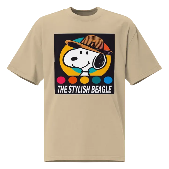 Stylish Beagle Faded T-Shirt product image (1)