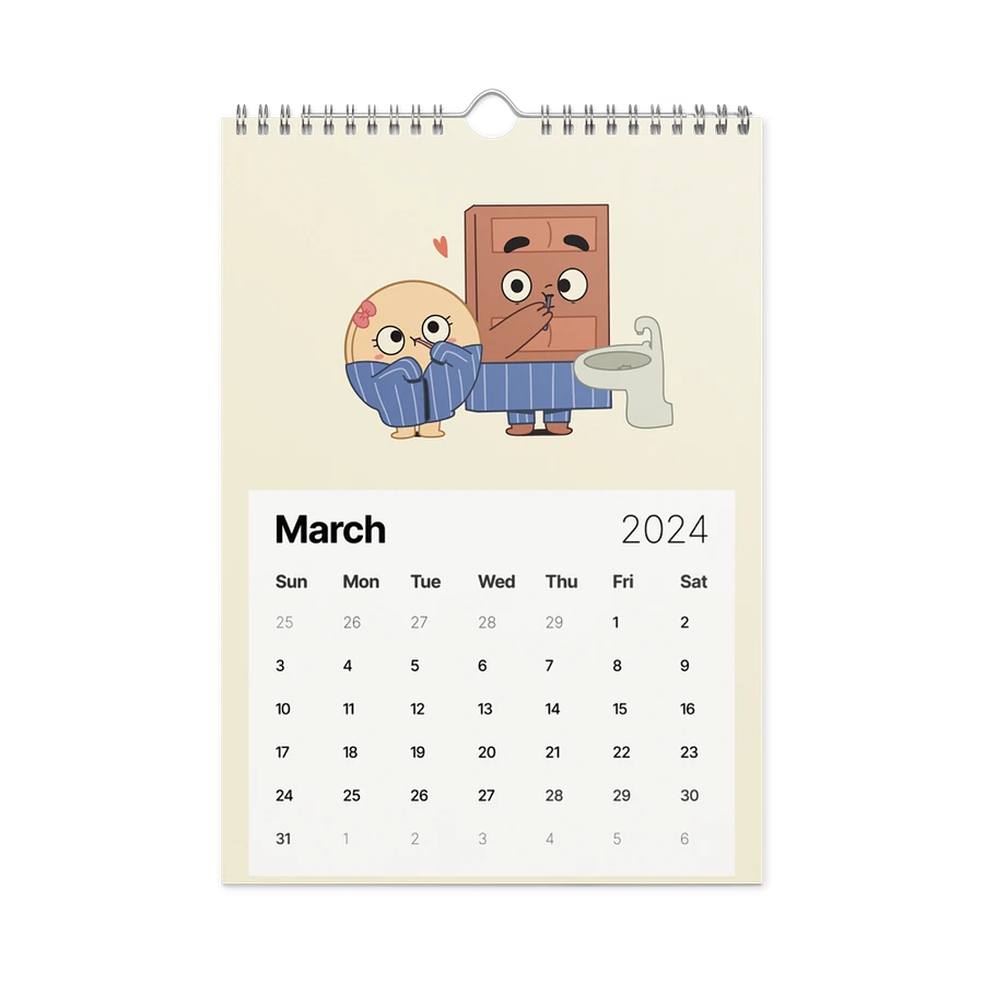 2024 Choco & Pancake Wall Calendar product image (13)
