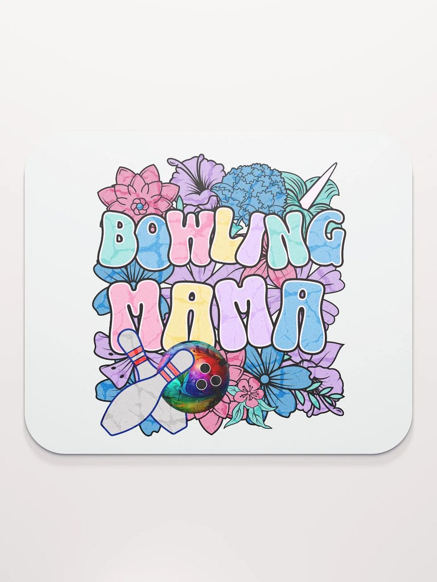 Bowling Mama Floral Blooming Mouse Pad product image (2)