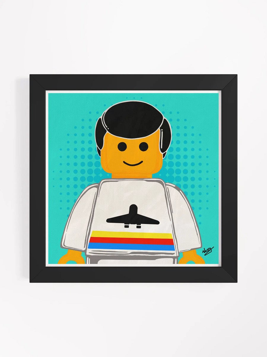 LEGO PEOPLE - Mr Airport (Framed Matte Print) product image (1)