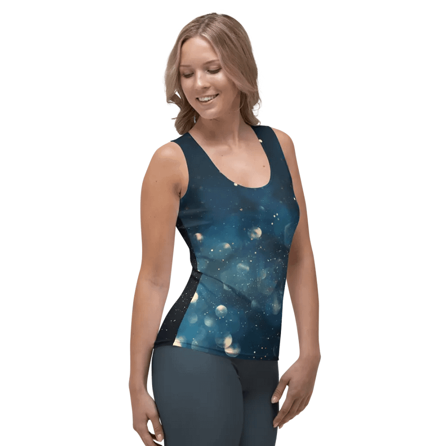 Starry Night Fitted Tank Top product image (9)