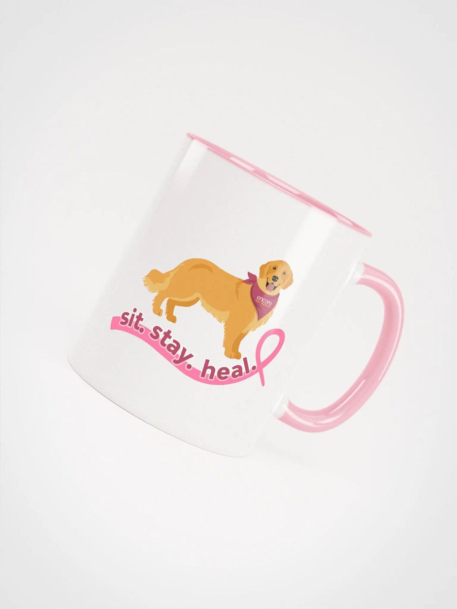 Encore Sit. Stay. Heal. Breast Cancer Awareness Coffee Mug product image (4)