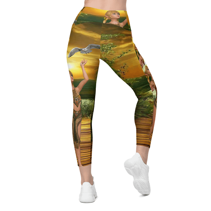 'Elven Stories - The Night of Your Return' Crossover Leggings with Pockets product image (2)
