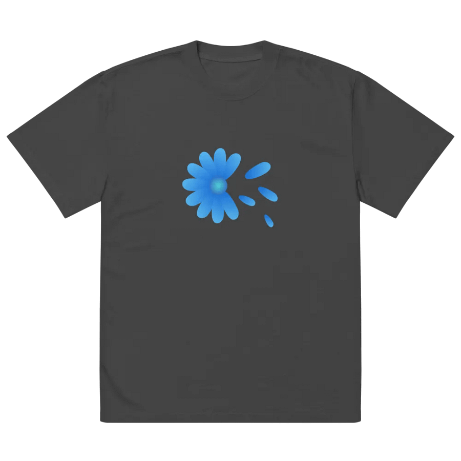 Floating Petals Blue Flower T-Shirt product image (4)