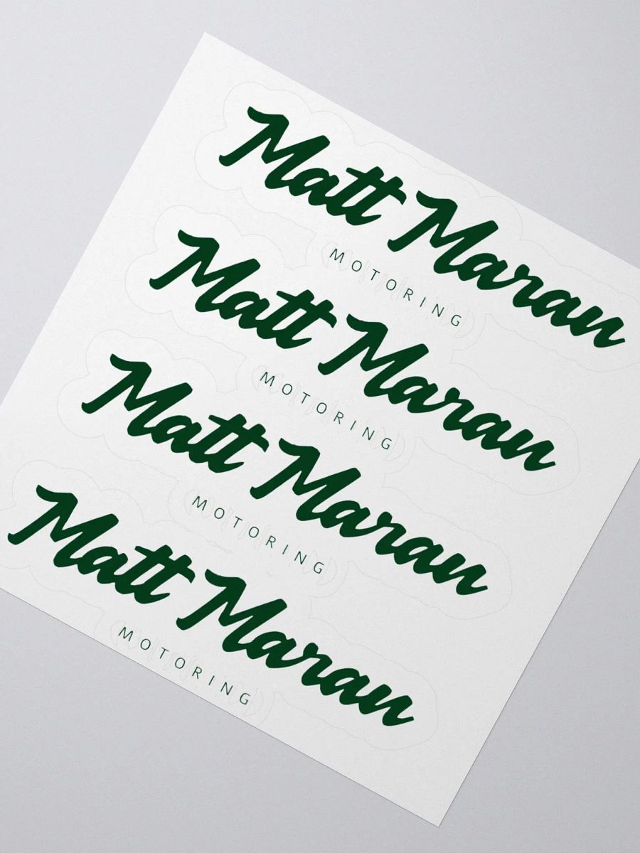 Matt Maran Motoring logo sticker product image (5)
