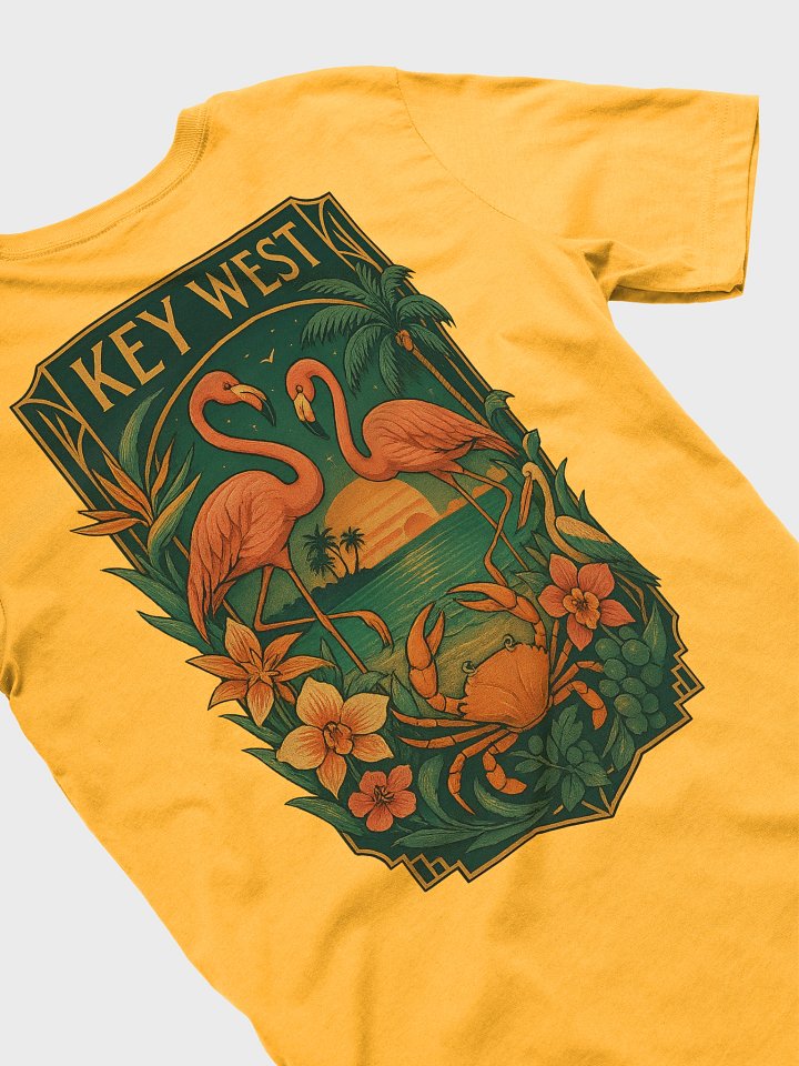 Key West Tropical T-Shirt Ultra Soft Tee with Ocean Scene product image (1)