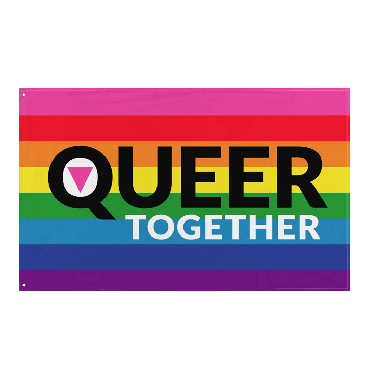 Queer Together Rainbow Pride Flag product image (1)