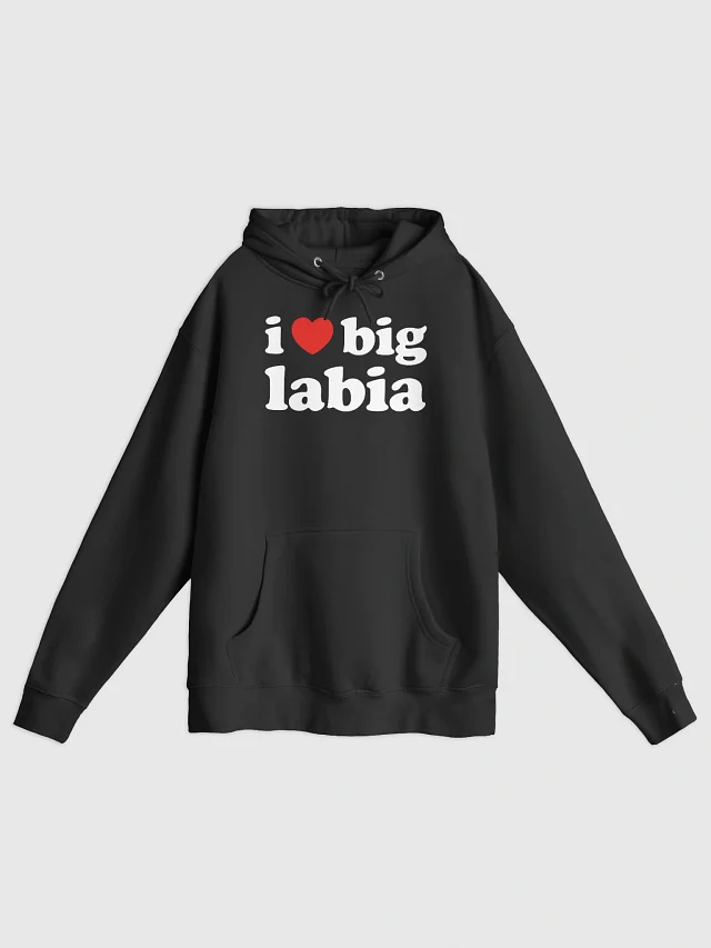 I ❤️ BIG LABIA PREMIUM HOODIE product image (3)