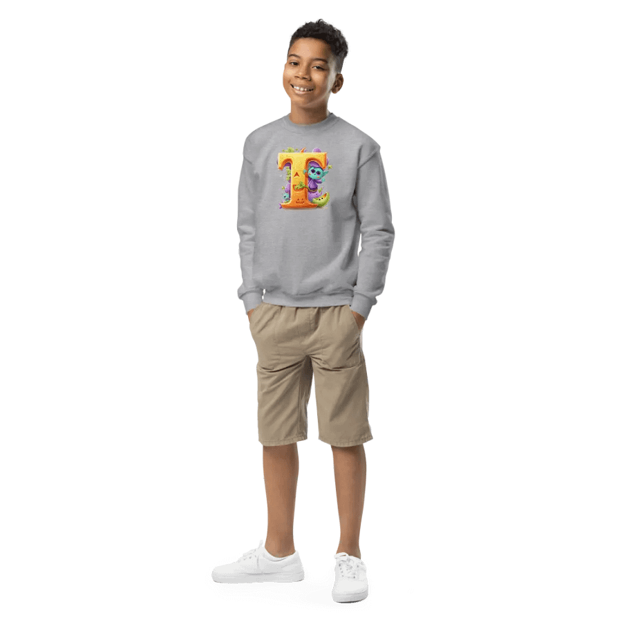 Cute Halloween Monogram Letter T Sweatshirt product image (2)