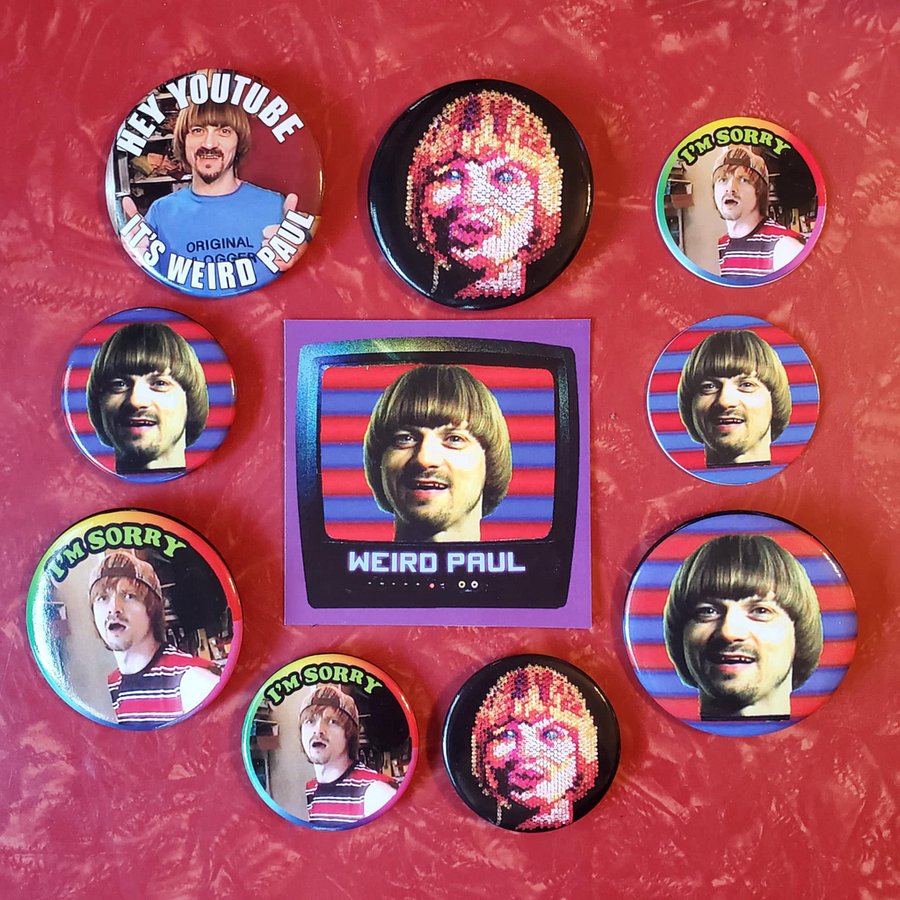 Weird Paul Fan Pack (4 pins, 3 magnets, 2 pogs and a sticker) product image (1)