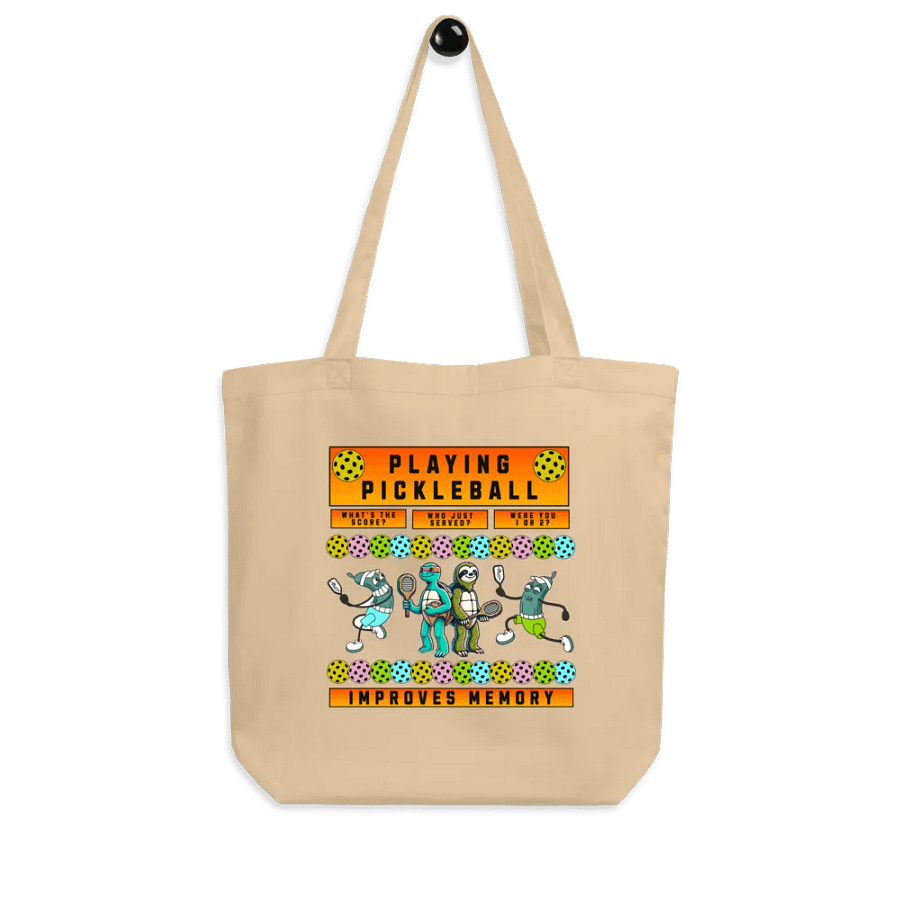 Playful Pickleball Improves Memory Tote Bag product image (7)