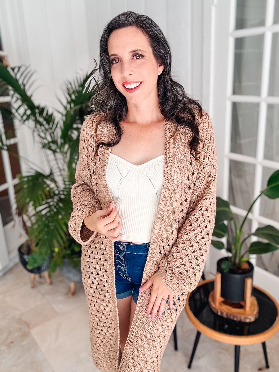 The Regency Flat Crochet Cardigan Pattern XS-5X product image (1)