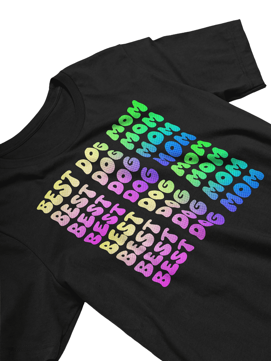 90's Inspired Colors Best Dog Mom T-Shirt product image (3)