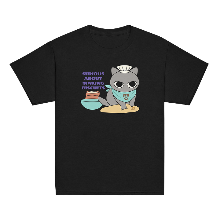 Biscuit Cat - Unisex Youth Heavyweight T-shirt product image (2)
