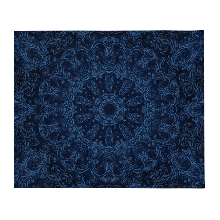 Blue Kaleidoscope Throw Blanket product image (13)