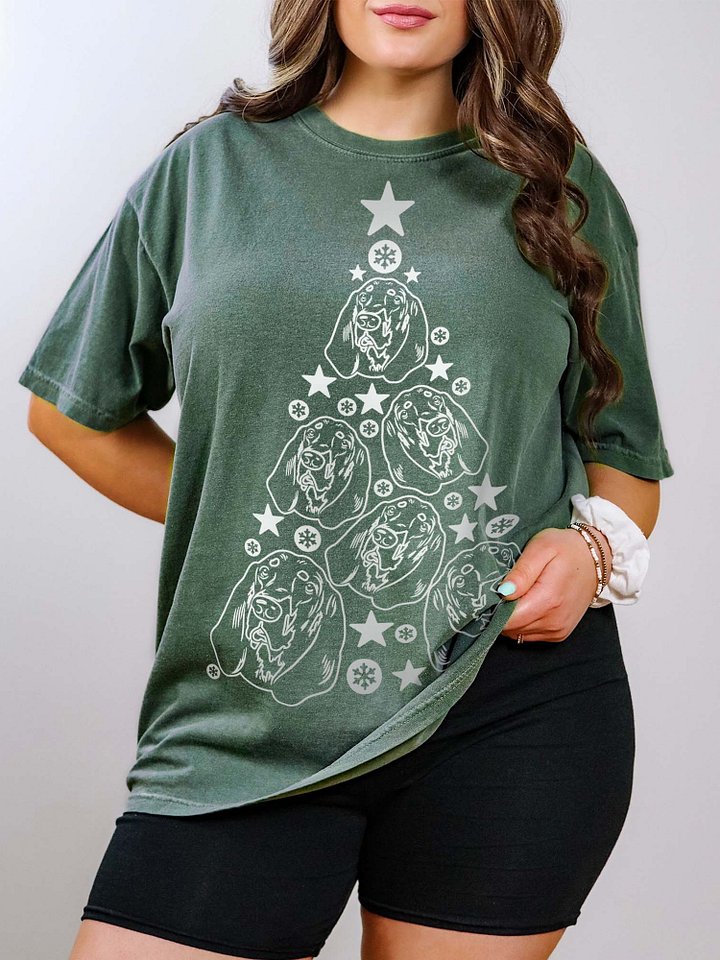 Bloodhound Christmas Tree T-Shirt product image (1)