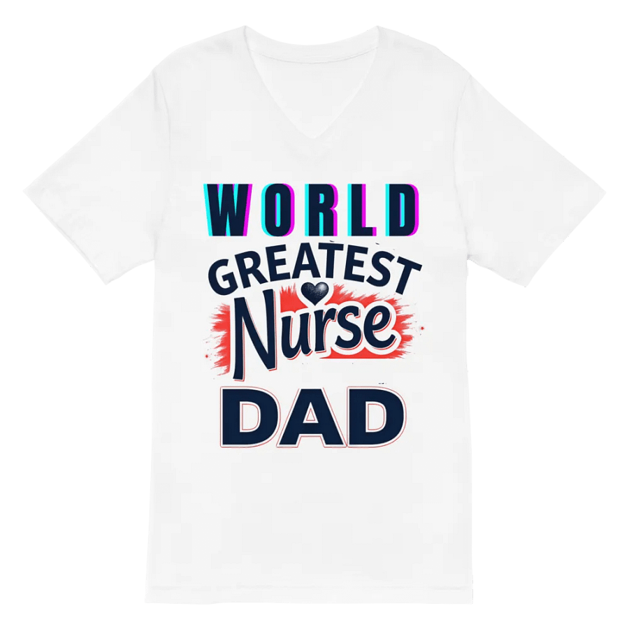 World's Greatest Nurse Dad V-Neck T-Shirt product image (2)