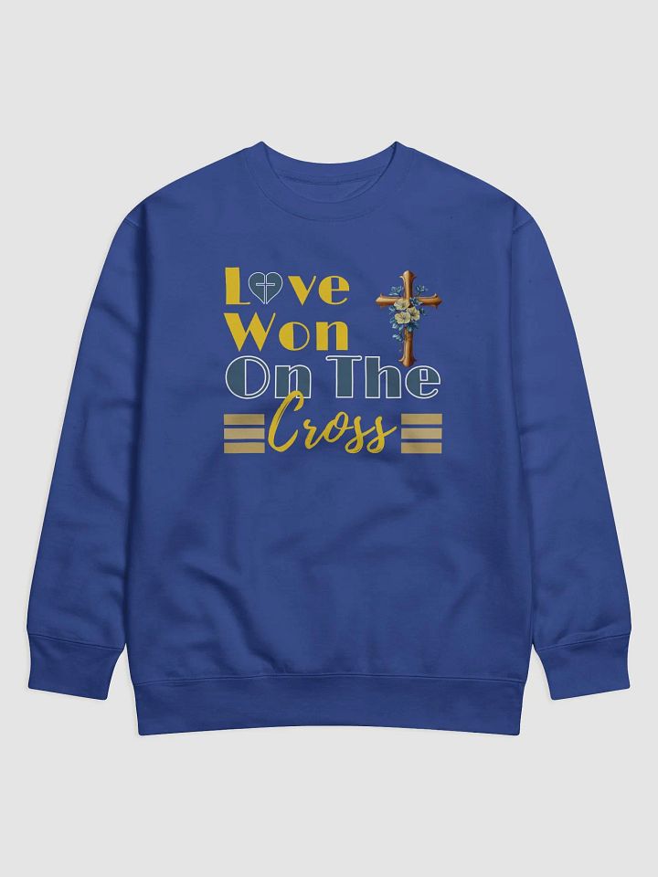 Love Won On The Cross, Christian Faith, Heritage Sweater product image (2)