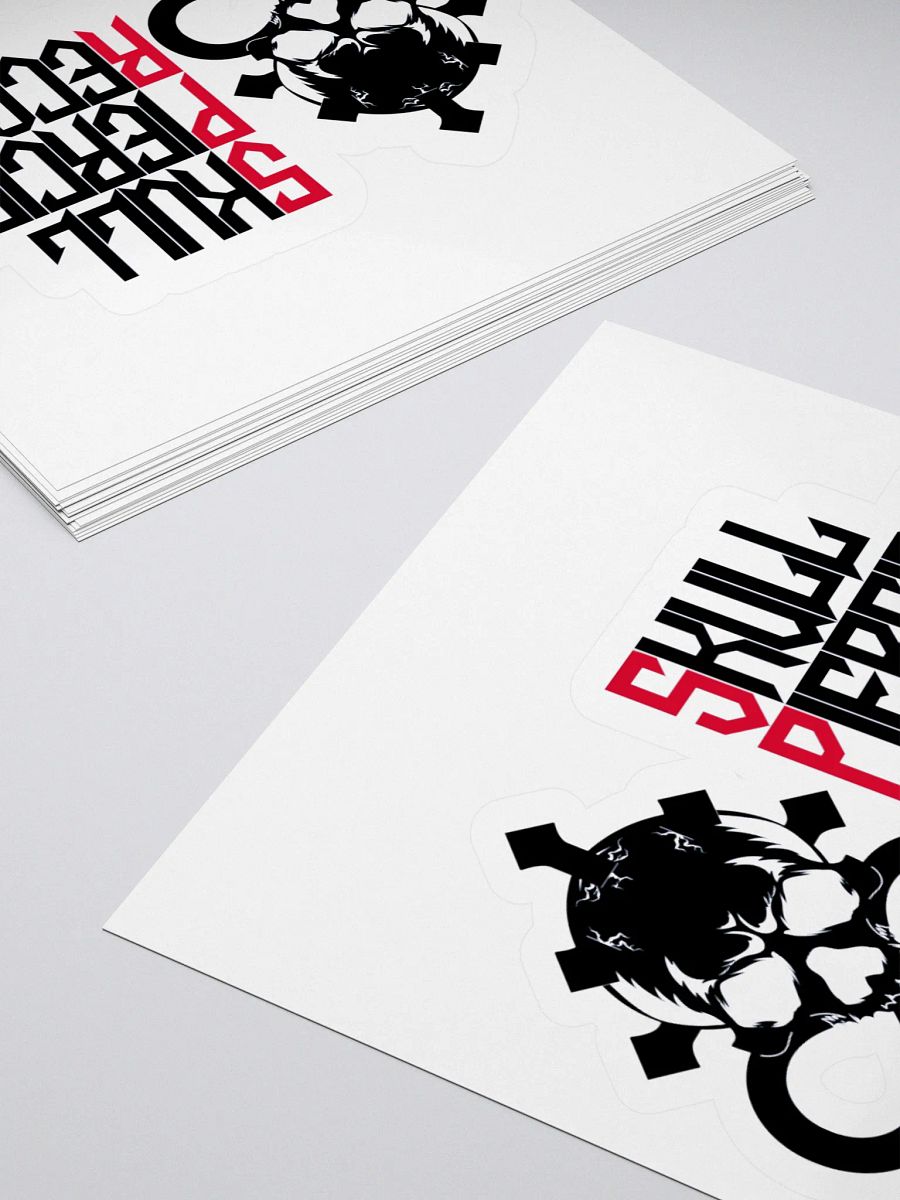 Skull Piercing Records Kiss Cut Stickers product image (4)