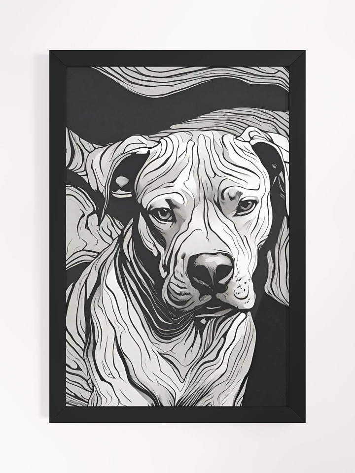 Show off your furry lovebug with a framed poster that captures the true essence of your Pit Bull product image (1)