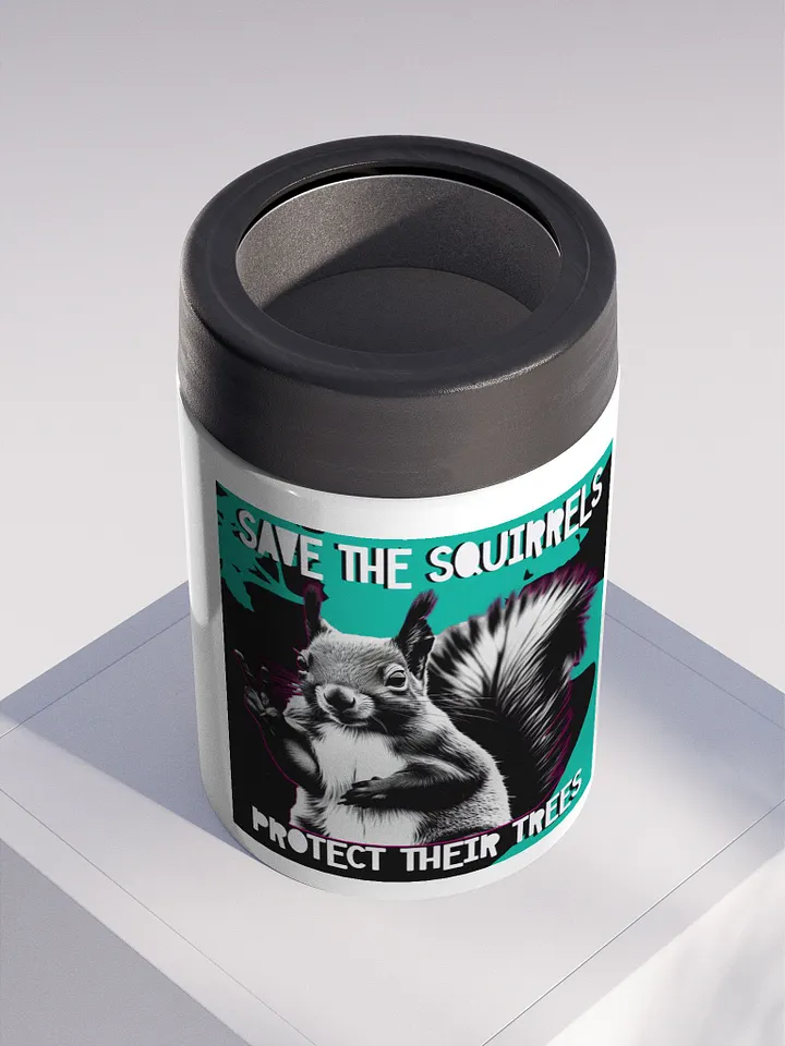 Peaceful Squirrel Stainless Steel Koozie product image (2)