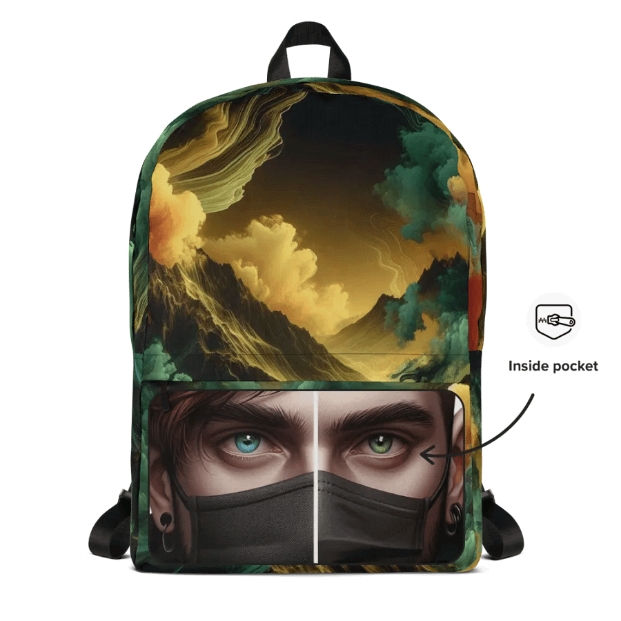 Swirling Spectrum All-Over Print Backpack product image (5)