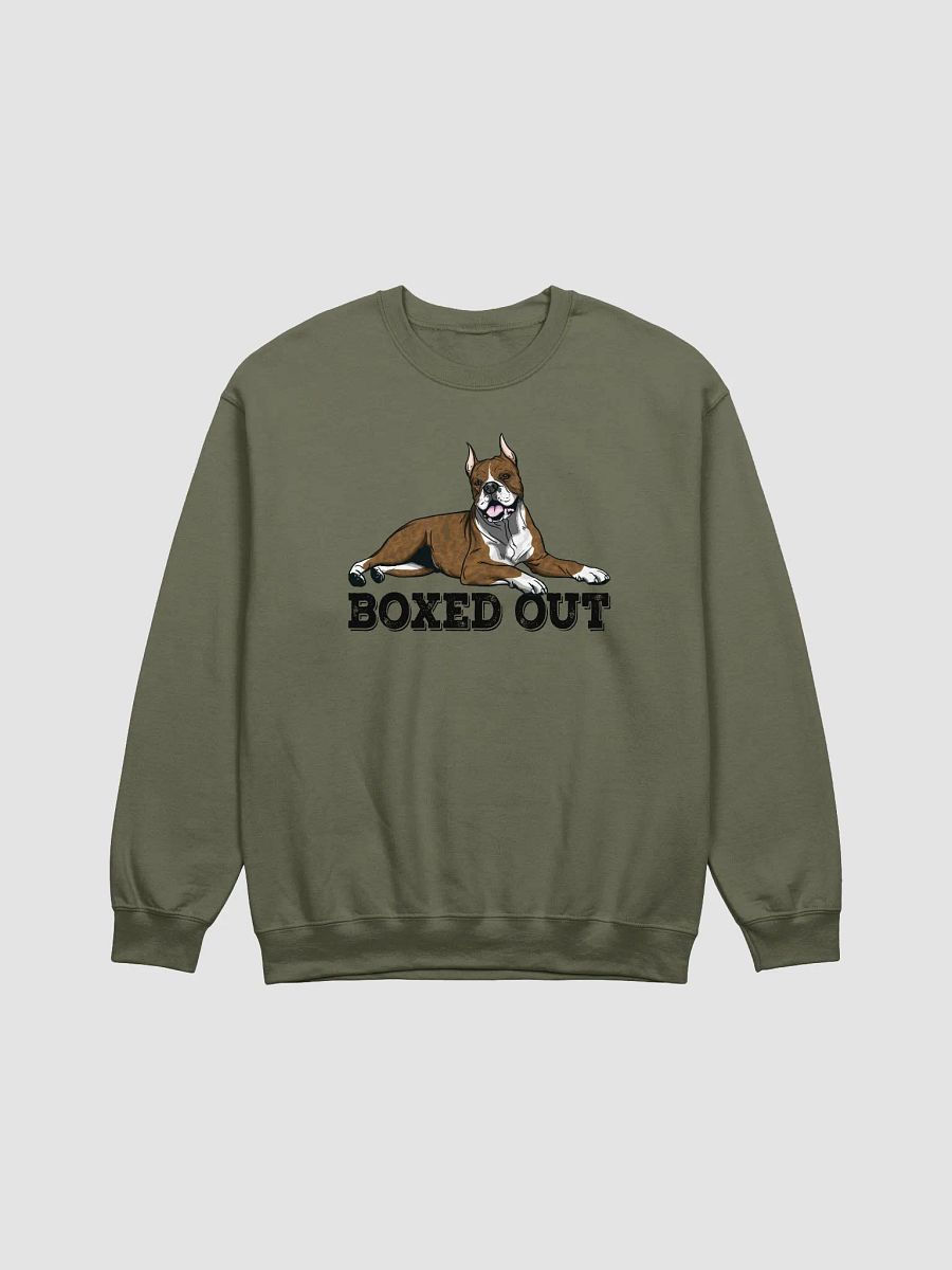Boxed Out Sweatshirt of a Boxer Dog(Brindle - Cropped) | Funny Shirt for Boxer Paw-rents product image (3)