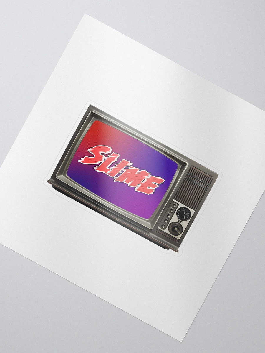 SlimeTB Retro TV Kiss Cut Sticker product image (2)