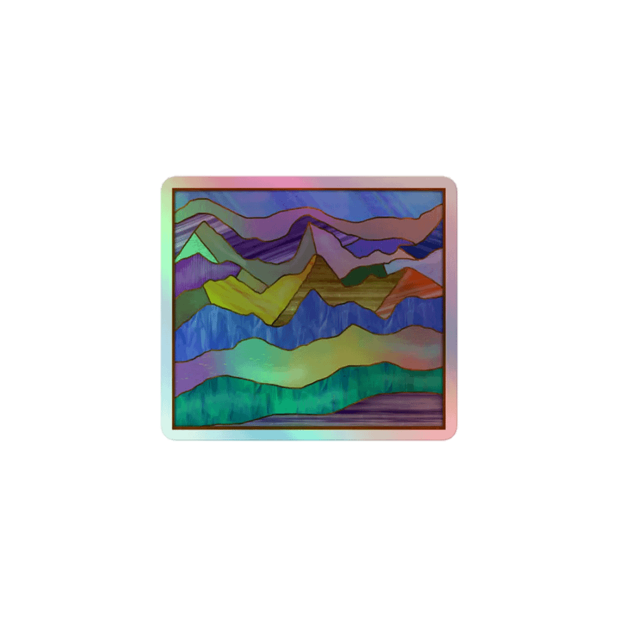 Glass Vista Holographic Sticker product image (1)