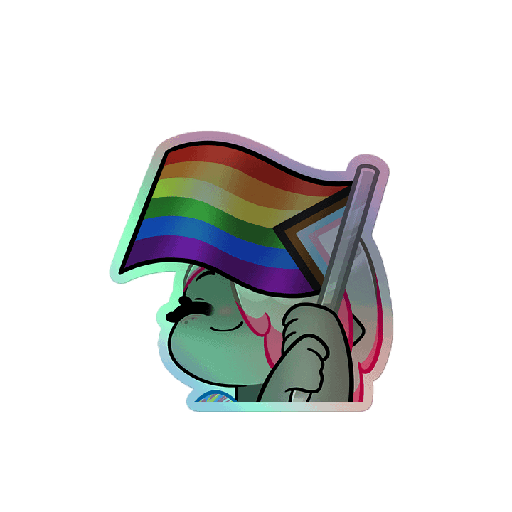 Clover Pride Holo Sticker product image (2)