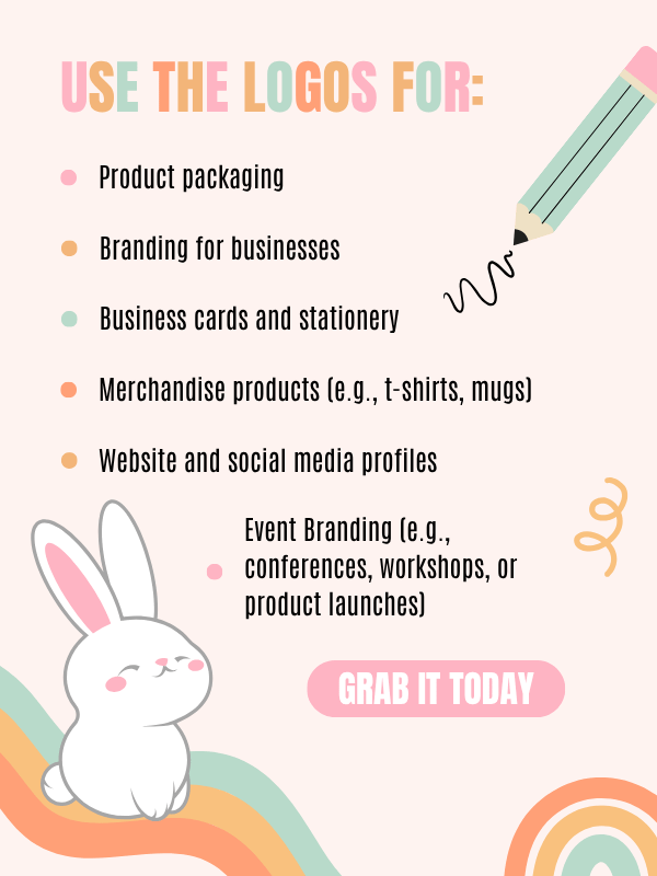 MRR & PLR Whimsical Logo Branding Bundle product image (11)