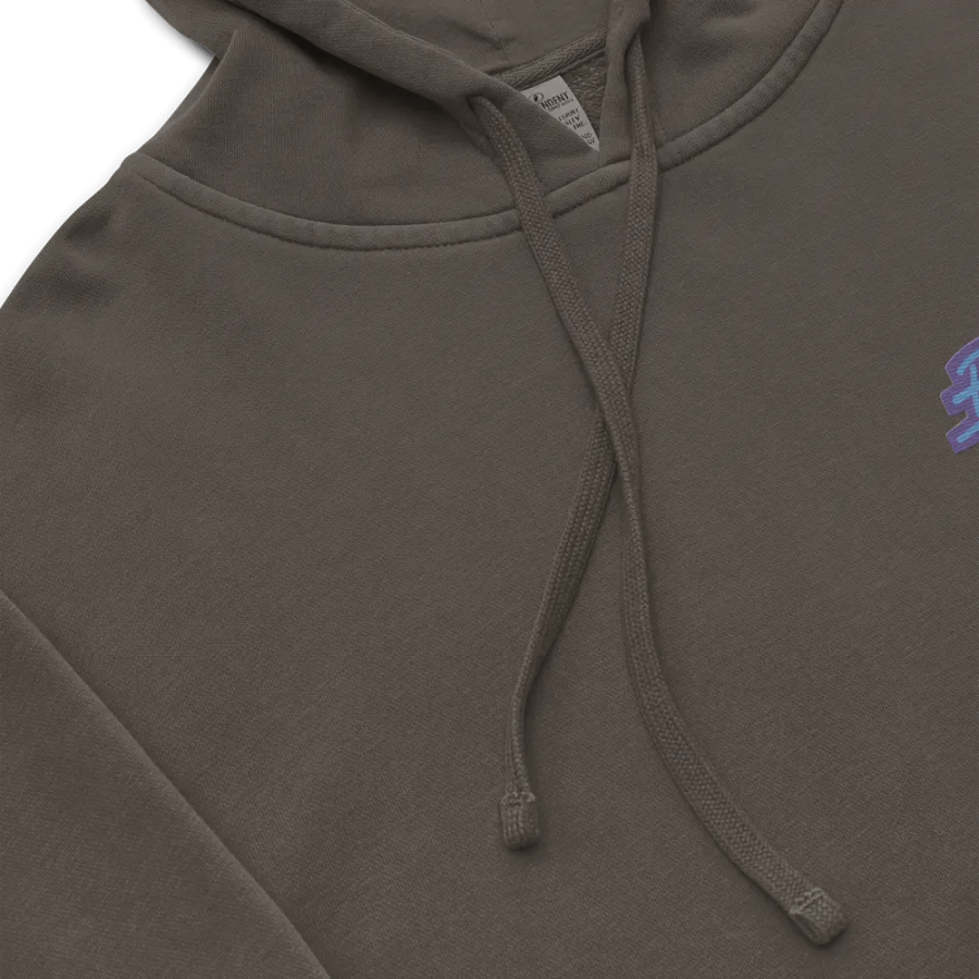 Bubbly and a B*tch (L.C. violet design) embroidered pigment-dyed hoodie product image (8)