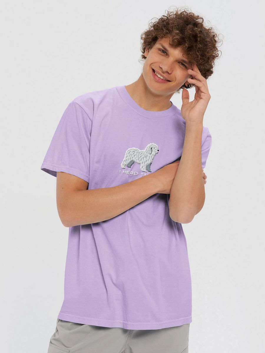 I Herd That T-Shirt(Embroidered) of a Spanish Water Dog(White) product image (45)