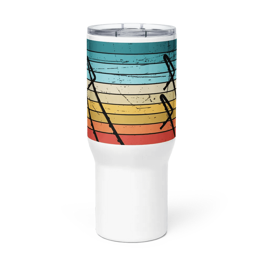 Retro Abstract Flute Stainless Steel Travel Mug - Contra product image (3)